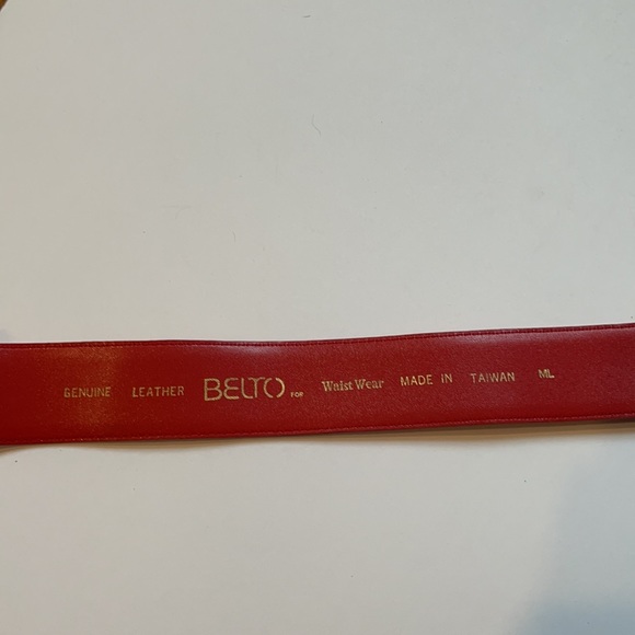 BELTO genuine leather belt M L - Picture 5 of 5